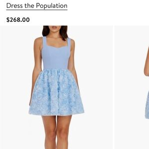 NWOT $268 DRESS THE POPULATION HTF MELANIE DRESS XS